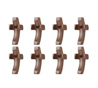 DICOSMETIC Croce in legno con scritta "Cross My Heart", 10 pezzi, croci tascabili in legno sfuso, in noce nero, confortevole, regalo di incoraggiamento per preghiera, aggrappati a Pasqua, donne e