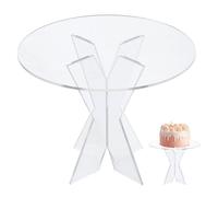 DICOSMETIC Espositore per torte in acrilico set di espositori rotondi per tavolo da dessert organizzatore di cupcakes supporto trasparente per presentazioni alimentari forniture per feste