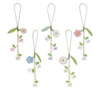 DICOSMETIC Grazioso ciondolo per cellulare a forma di cuore, fiori, farfalle, gotico, per ragazze, accessori per cellulare, zaino, fotocamera
