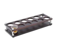 DICOSMETIC Porta shot In Legno con 12 Fori Vassoio Supporto Bicchieri Da Tequila e Whisky Ideale per Feste Bar Club