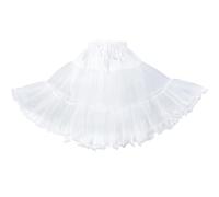 DICOSMETIC Sottogonna corta da donna Crinoline, in poliestere, con elastico in vita, 45 cm, sottogonna corta per Lolita principessa, balletto