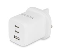 Dicota 3-Port GaN Wall Charger 65W UK Alimentatore pc/server D32055