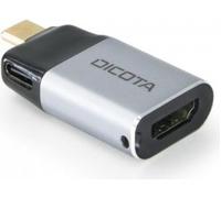 DICOTA D32046 scheda di interfaccia e adattatore Mini DisplayPort, USB tipo-C (USB-C TO HDMI ADAPTER WITH PD - [4K/100W]) NEW