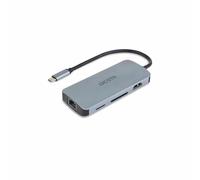 Dicota USB-C 8-in-1 Multi Hub 4K PD 100W silver La carica/docking station D32062