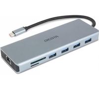DICOTA D32065 hub di interfaccia USB 3.2 Gen 1 (3.1 Gen 1) Type-C Argento