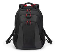 DICOTA D32119-RPET zaino Zaino casual Nero, Rosso Poliestere, Polietilene tereft
