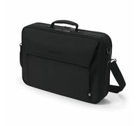 DICOTA Eco Multi Plus BASE 14-15.6 - Borsa per computer portatile con imbottitura protettiva e scomparto per documenti, colore nero
