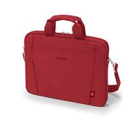 DICOTA Eco Slim Case BASE 13-14.1 - Funzionale borsa per computer portatile con imbottitura protettiva, colore rosso