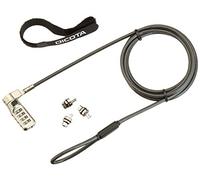 Dicota Security Combination Lock Exchangeable T/N/W Head - Blocco Cavo di Sicurezza - Nero - 2 m