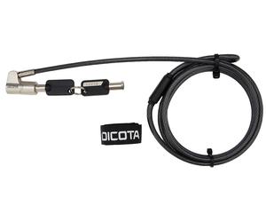 Dicota Security Lock Exchangeable T/N/W Head - Security cable lock - anthracite