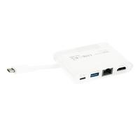 Dicota D31730 replicatore di porte e docking station per notebook Bianco USB-C PORTABLE DOCKING - 4-IN-1 WITH HDMI