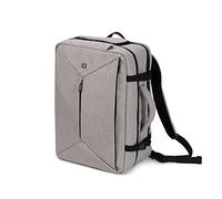 Dicota - Zaino Dual Plus EDGE da 13”-15,6" per computer portatile, borsa da trasporto per computer, borsa da lavoro, supporto per computer portatile, sportivo leggero, colore grigio