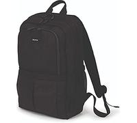 Dicota - Zaino Eco SCALE 15”-17.3” - Zaino leggero per computer portatili con imbottitura protettiva e ampio spazio di stoccaggio - Realizzato in PET riciclato - Colore nero