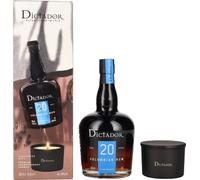 Dictador 20 Years Old ICON RESERVE Colombian Rum 40% Vol. 0,7l in Giftbox with Kerze