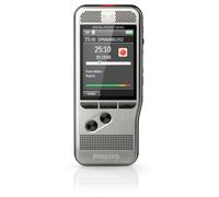 Dictafono Philips DPM6000 8 GB due microfoni stereo carcassa acciaio colore argento