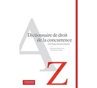 Dictionnaire de droit de la concurrence (Tascabile)