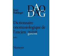 Dictionnaire onomasiologique de l'ancien occitan et de l'anci (Copertina rigida)