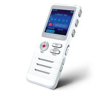 DICTOPRO Registrazione vocale semplice HD di conferenze e riunioni con doppio microfono, riduzione del rumore audio, alta qualità audio, mini band dittafono portatile, MP3, USB, 8 GB