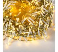 Dictrolux catena luminosa Luci LED Bianco Caldo 500 1000 cavo trasparente Rotex