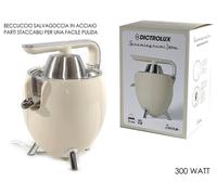 CONCEPT Hausgeräte ce3530 CE3530-Spremiagrumi Elettrico di Alta qualità con Braccio a Leva, Pratica Chiusura antigoccia, Colore: Bianco, 200 W, Vetro