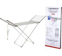 Dictrolux Stendibiancheria Elettrico 260W Pieghevole con Ali 15 mt Silver 887001