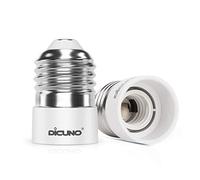 DiCUNO 2-Pack E27 a E14 Socket Converter Socket Adapter Adattatore di base per lampada di alta qualità per lampadine a LED, a incandescenza e lampadine CFL