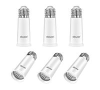 DiCUNO E27 Portalampada 6.5 CM extension, E27 Prolunga per presa lampada standard, Estensione della lampadina, Adattatore per portalampada, Pacchetto di 6