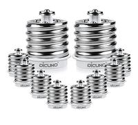 DiCUNO E40 a E27 Socket Converter 10-Pack Socket Adapter Adattatore di base per lampada di alta qualità per lampadine a LED, incandescenza e CFL