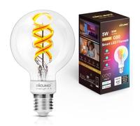 DiCUNO Lampadine Edison Wi-Fi E27, Compatibile con Alexa e Google Home, Lampadina vintage Wi-Fi LED, G80 5W Multicolore 2700K-6500K RGBCW, 450LM, Nessun Hub Richiesto, 1 Pezzo
