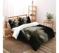 DICVXST 3D Risurrezione Luce Set Biancheria Da Letto Set Copripiumino Bambini 3 Pezzi Microfibra 2 Federe Cuscino Doppio Con Chiusura A Cerniera Double（200x200cm）