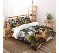 DICVXST 3D Storia della montagna Set Biancheria Da Letto Set Copripiumino Adulti 3 Pezzi Microfibra 2 Federe Cuscino Doppio Con Chiusura A Cerniera Super King(260x220cm)