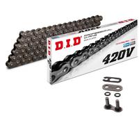 DID 420V Catena O-Ring 50-125ccm, 420 Passo 104 Maglie Aperte +Chiusura A Clip