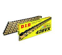 CATENA DID 428VX (Gold & Black) - Lunghezza: 128 maglie con giunto a clip (FJ)