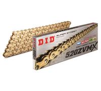 DID 520 ZVM-X G&G X-Ring Catena Moto Oro Con Chiusura A Rivetto 124 Maglie