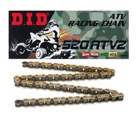 DID 520ATV2G&B-96 CATENA ORO (96 MAGLIE) X-RING (APERTA + CHIUSURA) - SOSTIT