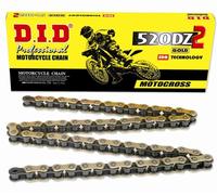 DID 520DZ2G&B-118 CATENA D'ORO (118 FILI) SENZA O-RING (APERTA + CHIUSU