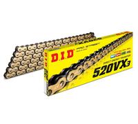DID 520VX3G&B-106 CATENA D'ORO (106 MAGLIE) X-RING (OPEN + CRIMP)
