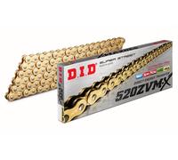 DID 520ZVMXG&G-104 ORO / CATENA ORO (104 MAGLIE) X-RING (APERTO + CAPPUCCIO)