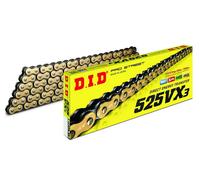 DID 525 VX3 G B x-Ring Moto Catena Oro Con Chiusura a Perno 096Glieder
