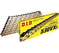 Catena DID X-RING oro nera 530VX3/106 aperta con rivetto a battuta