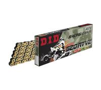 CATENA DID 520ATV2 GOLD & BLACK - LUNGHEZZA: 100 MAGLIE CON GIUNTO A CLIP FJ