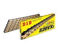 Catena Trasmissione DID X-ring Oro-nera 520VX3/116 con chiusura a Rivetto
