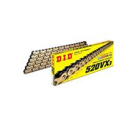 Catena Trasmissione DID X-ring Oro-nera 520VX3/108 con chiusura a Rivetto