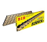 Catena DID 520VX3 120-Maglie Gold&Black per CAGIVA Blues 125 dal 1987 >1991