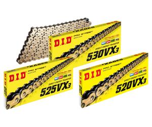 DID Catene singole DID VX/VX-3 G&B 525 VX (G+B) 124 MAGLIE