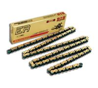 DID 428 NZ Standard Moto Catena Oro/Nero Aperto + Chiusura a Clip 110 Maglie