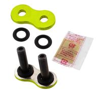 DID VR46 Chiusura A Vite Per Catena VR46 X-Ring Argento-Oro Rinforzata 525 Passo