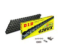DID VX Moto Catena Rinforzato 428 Divisione 140 Maglie Aperto + Chiusura a Clip