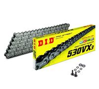 Catena DID X-RING oro nera 530VX3/106 aperta con rivetto a battuta