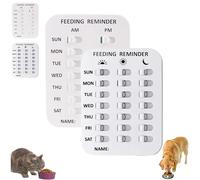 Did You Feed the Cat Tracker, promemoria per l'alimentazione degli animali domestici per cani e gatti, promemoria alimentazione con magnete, indicatori giornalieri AM PM per monitorare il programma di